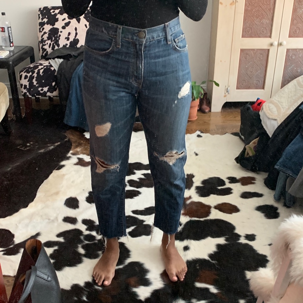 Current Elliott Distressed Denim
